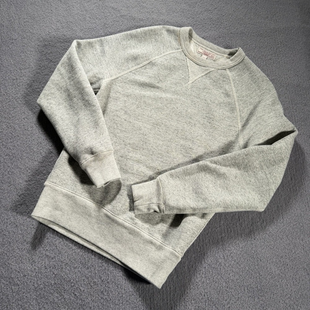 WALLACE & BARNES Gray Heavyweight Fleece Sweater Men's Size XS